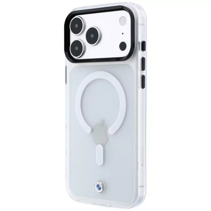 BMW Sign Frosted IML & Metal Logo MagSafe hoesje voor iPhone 18 Pro Max / 17 Pro Max, transparant