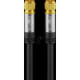 Wentronic 70661 antenneaansluitkabel, F, 135 dB, 4x afgeschermd, 1 m
