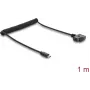 Delock 67692 D-Tap spiraalkabel naar USB Type-C™-stekker, 1 m