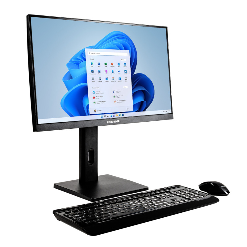 PCBuilder FUSION 24″ all-in-one-pc, Intel Core i5-12400, 16 GB DDR5, 1 TB SSD, Windows 11 Pro, met draadloos toetsenbord en muis