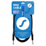 SSQ JMPJMP2 Pro audiokabel, 6,3 mm mono-jack naar 6,3 mm mono-jack met Neutrik-connectoren, 2 m