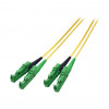 EFB Elektronik O0933.15 duplex glasvezel patchkabel E2000/APC-E2000/APC, OS2, 15 m, LSZH, geel