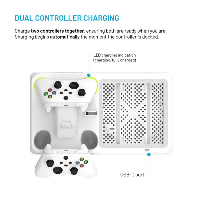 Fixed FIXXB-MCS-WH multifunctioneel station voor Xbox Series X/S, wit