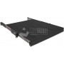 Wirewin SHELF PO 600 BL 19-inch 1U uittrekbare plank, tot 35 kg, zwart