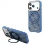 Guess Ring Stand 360 4G Classic Logo MagSafe hoesje voor iPhone 18 Pro / 17 Pro, blauw