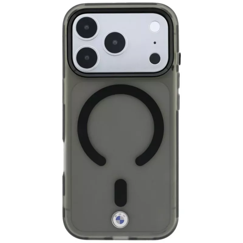 BMW BMW001310 hoesje voor iPhone 18 Pro / 17 Pro, M IML Frosted Metal Logo & Trims, MagSafe, zwart