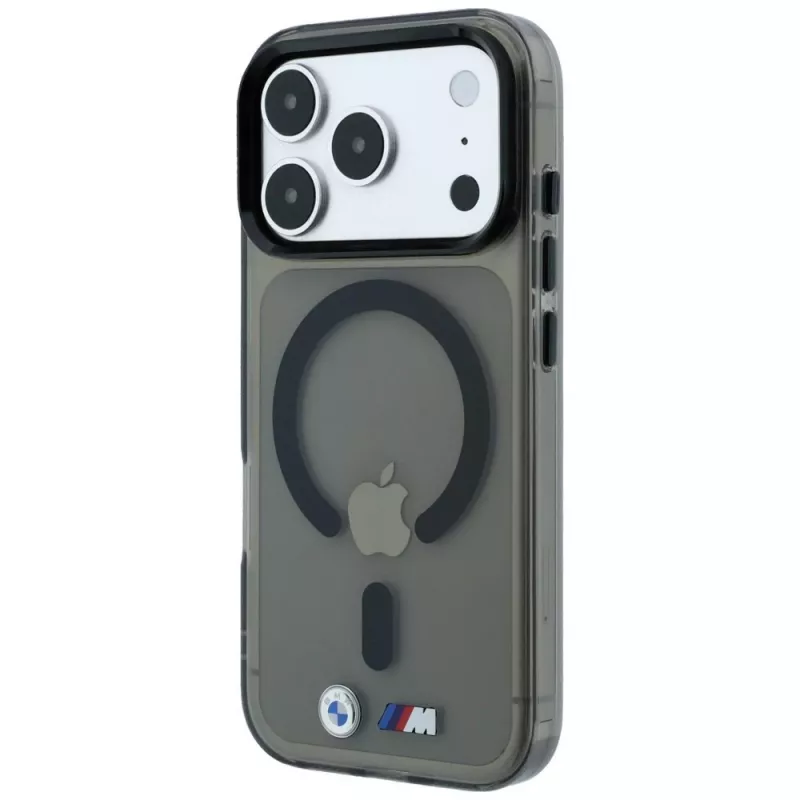 BMW BMW001323 hoesje voor iPhone 18 Pro Max / 17 Pro Max, M IML Glossy Metal Logo & Trims, MagSafe, zwart