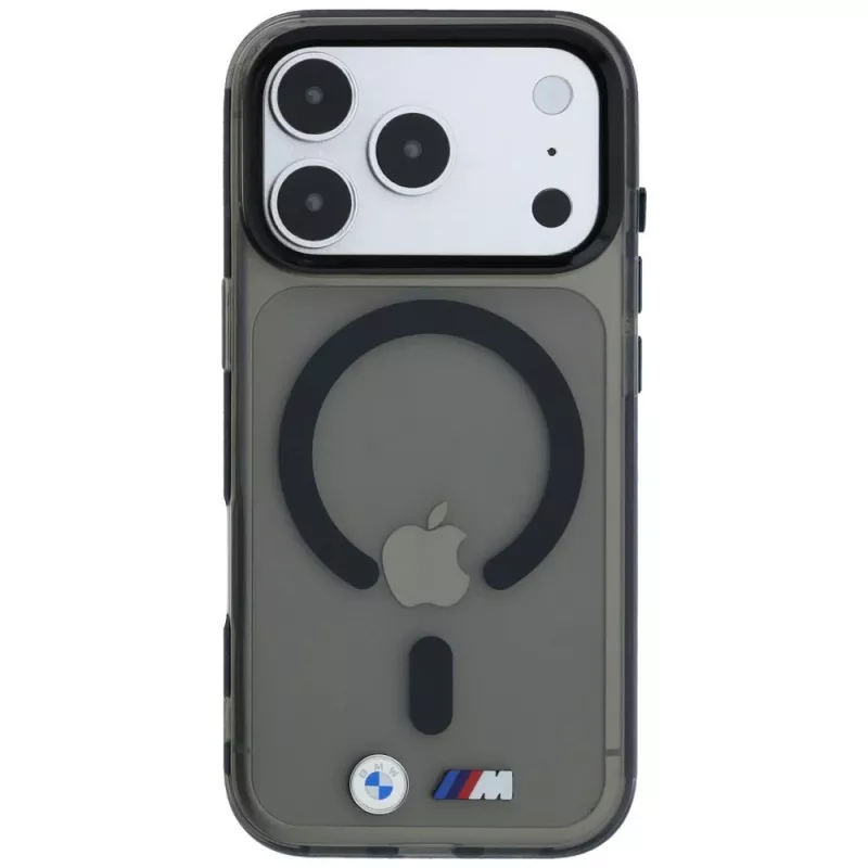 BMW BMW001323 hoesje voor iPhone 18 Pro Max / 17 Pro Max, M IML Glossy Metal Logo & Trims, MagSafe, zwart