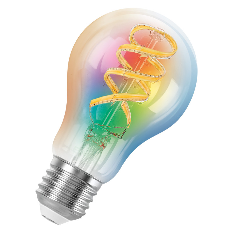 Osram SMART+ MATTER Filament Multicolor Classic A40 slimme lamp, E27, 4,8 W, RGBW, Wi-Fi