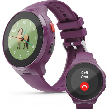 Hama 00178670 smartwatch voor kinderen met GPS, SOS-knop en belfunctie, berry