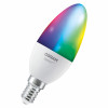 Osram SMART+ MATTER Multicolor Classic B40 slimme lamp, E14, 4,9 W, RGBW, Wi-Fi