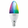 Osram SMART+ MATTER Multicolor Classic B40 slimme lamp, E14, 4,9 W, RGBW, Wi-Fi