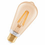Osram SMART+ MATTER Filament Dimmable Classic Edison 53 824 slimme lamp, goud, E27, 6 W, warmwit, Wi-Fi