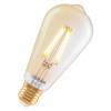 Osram SMART+ MATTER Filament Dimmable Classic Edison 53 824 slimme lamp, goud, E27, 6 W, warmwit, Wi-Fi