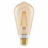 Osram SMART+ MATTER Filament Dimmable Classic Edison 53 824 slimme lamp, goud, E27, 6 W, warmwit, Wi-Fi