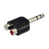 SSQ HA7 adapter, 2 x RCA-bus – 6,3 mm stereojack