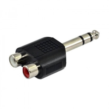 SSQ HA7 adapter, 2 x RCA-bus – 6,3 mm stereojack