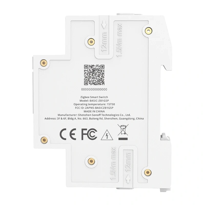 SONOFF BASIC-ZB1GSP slimme Zigbee-schakelaar, DIN-rail, 32 A