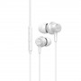 Aiwa ESTM-500W bedrade in-ear oordopjes met microfoon, 3,5 mm aansluiting, wit