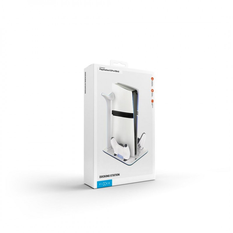 Fixed FIXPS5PS-MCS-BW dockingstation voor PlayStation 5, zwart-wit