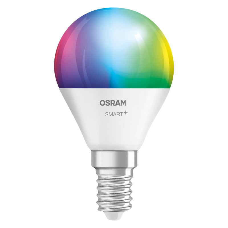 Osram SMART+ MATTER Multicolor Classic P40 slimme lamp, E14, 4,9 W, RGBW, wifi