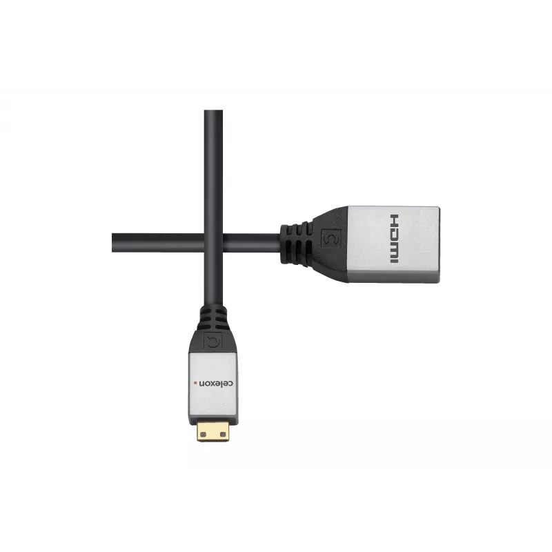 celexon Mini HDMI M/F-adapter met Ethernet, 2.0a/b, 4K, Professional