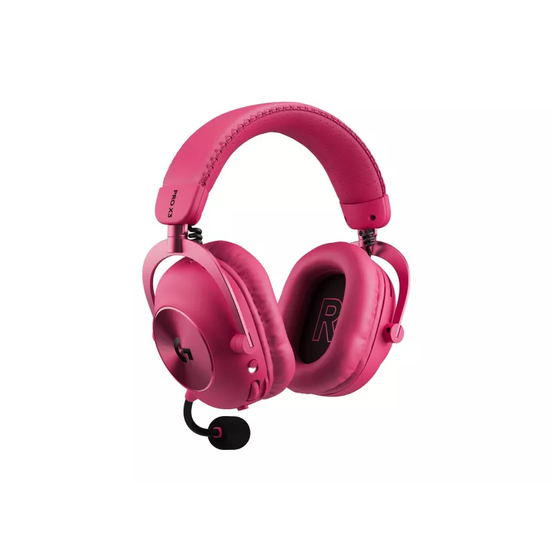Logitech G PRO X3 LIGHTSPEED draadloze gamingheadset, 2,4 GHz, magenta