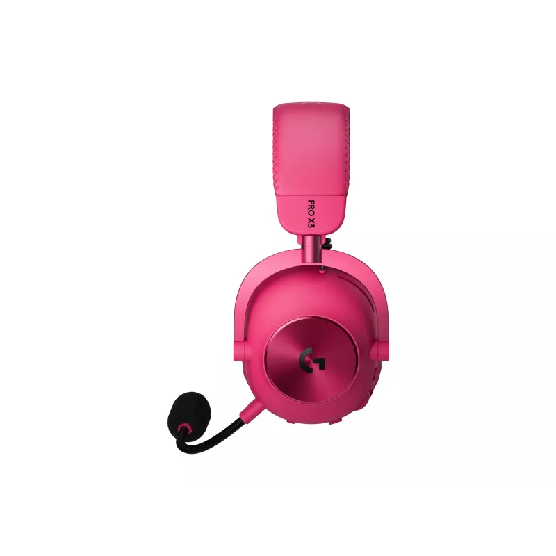 Logitech G PRO X3 LIGHTSPEED draadloze gamingheadset, 2,4 GHz, magenta