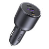 Ugreen EC705 autolader, USB + 2x USB-C, 130 W, met 1 m 5 A-kabel