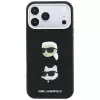 Karl Lagerfeld KF003250 hoesje voor iPhone 18 Pro Max / 17 Pro Max, Saffiano with Karl & Choupette Heads Pins & Logo, zwart