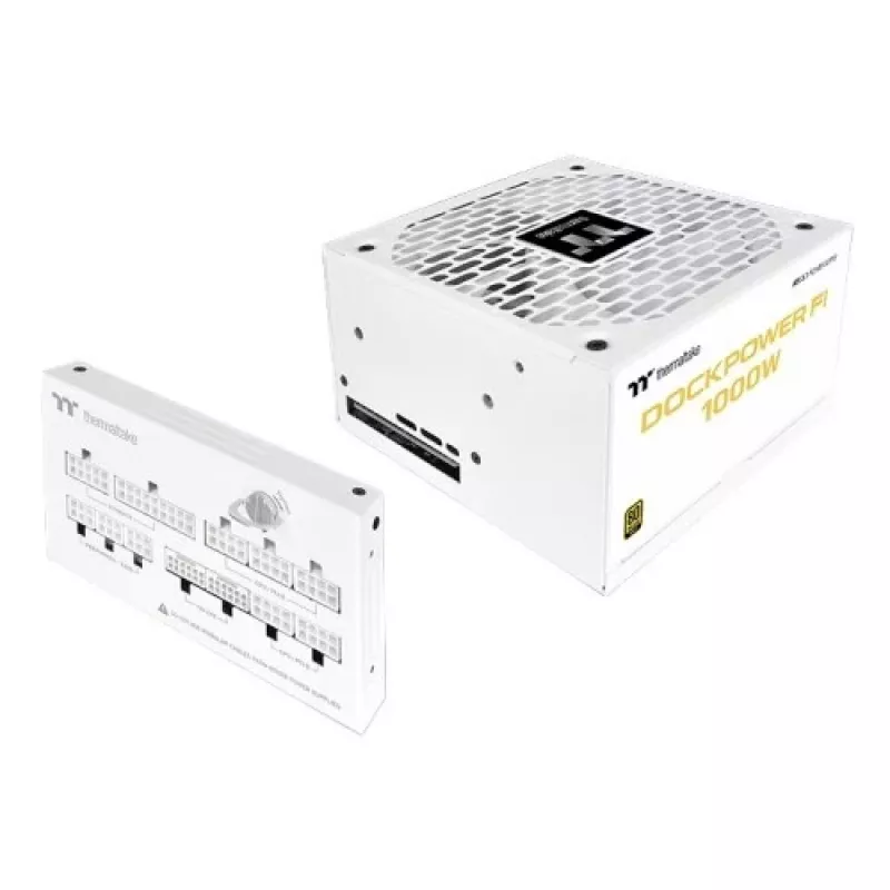 Thermaltake Dockpower FI 1000W pc-voeding, 80 PLUS Gold, wit