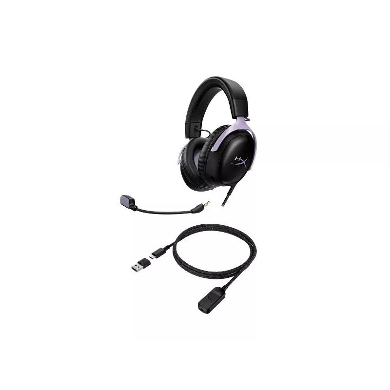 HyperX Cloud III gamingheadset, zwart/lavendel