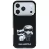 Karl Lagerfeld KF003184 Smooth Karl & Choupette Bodies Sketch MagSafe-hoesje voor iPhone 18 Pro Max / 17 Pro Max, zwart