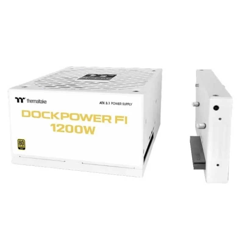 Thermaltake TT Dockpower FI 1200W Snow voeding, 1200 W, 80 PLUS Gold, modulair, wit