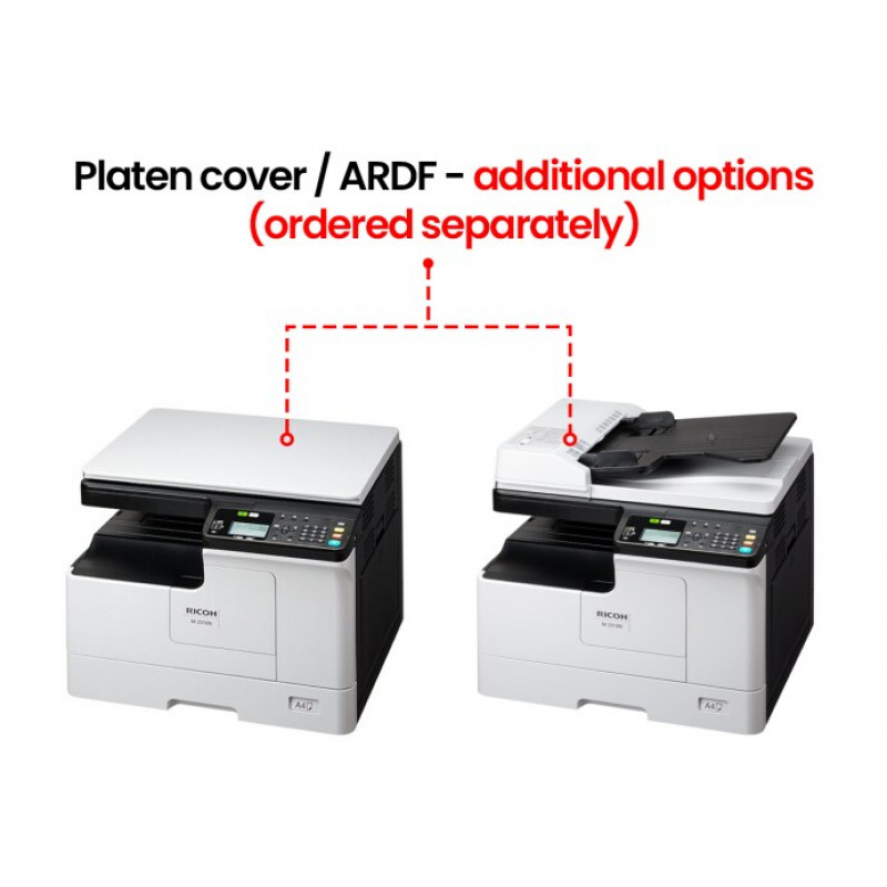 Ricoh M 2810N (423851) zwart-wit laser-multifunctionele printer, A3, 28 ppm
