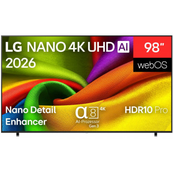 LG 98NU900B6LB 98-inch 4K Nano televisie