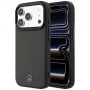 Mercedes Leather Mesh with Bow Line MagSafe hoesje voor iPhone 18 Pro / 17 Pro, antraciet