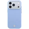 BMW BMW001226 Sign Deboss Quilted Metal Logo MagSafe hoesje voor iPhone 18 Pro Max / 17 Pro Max, blauw