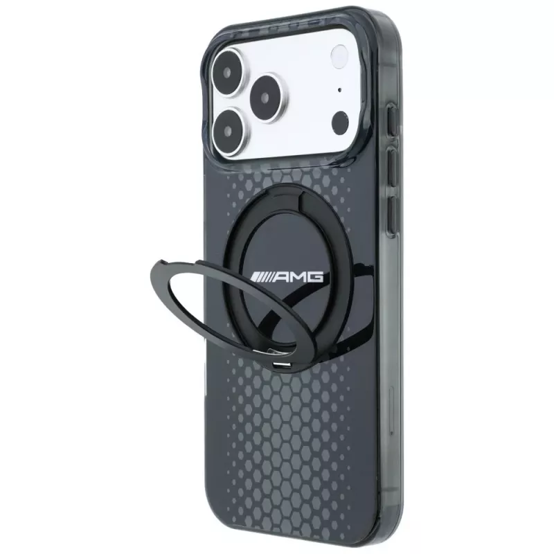Mercedes AMG00126 AMG IML Double Layer Urban Line with Ring Stand MagSafe hoesje voor iPhone 18 Pro / 17 Pro, zwart