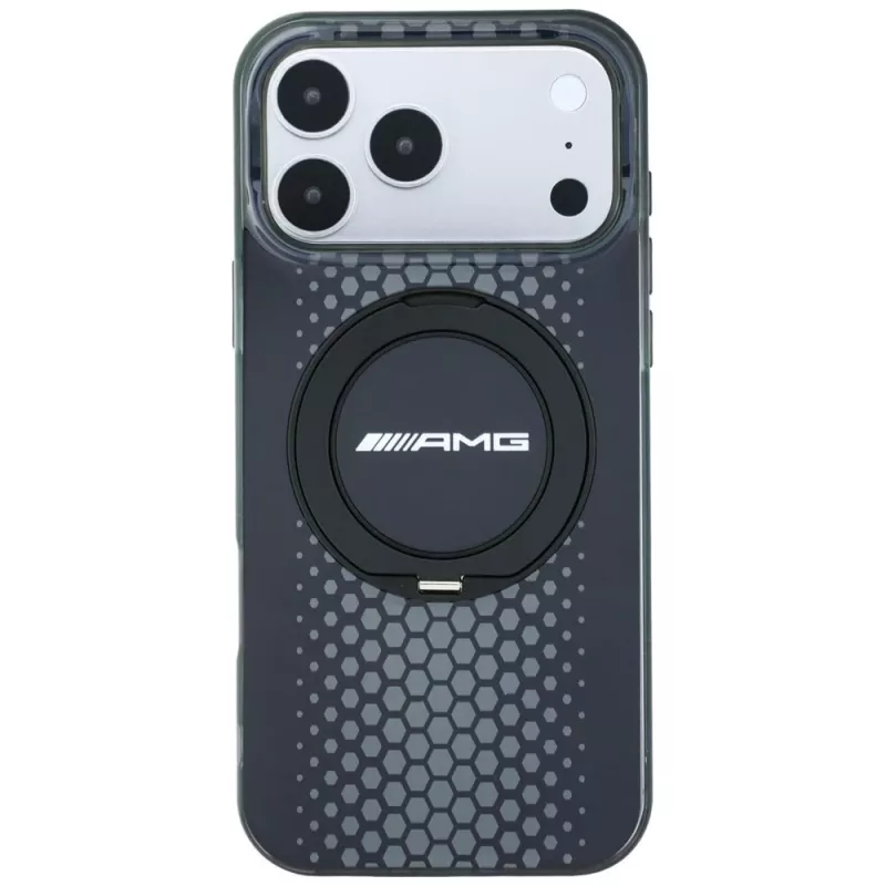 Mercedes AMG00126 AMG IML Double Layer Urban Line with Ring Stand MagSafe hoesje voor iPhone 18 Pro / 17 Pro, zwart