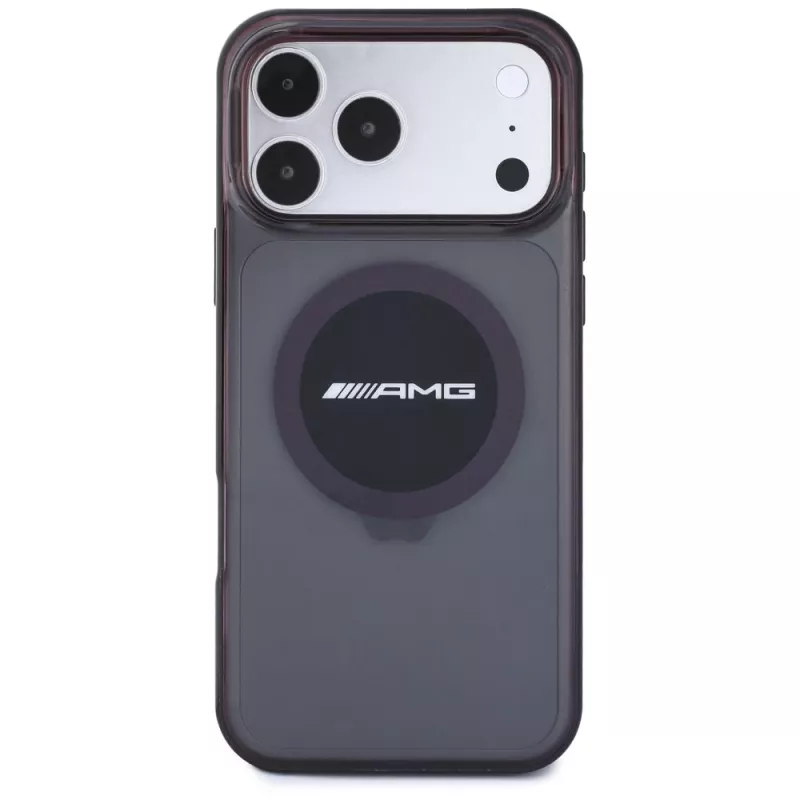 Mercedes AMG00130 AMG IML Transparent Bicolor Block MagSafe hoesje voor iPhone 18 Pro Max / 17 Pro Max, zwart/bordeauxrood