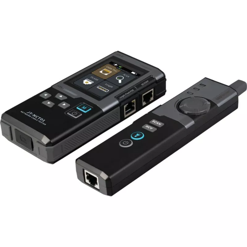 Joy-it NCT01 netwerkkabeltester, 200+ m, multifunctioneel, NCV, opsporing, PoE-test