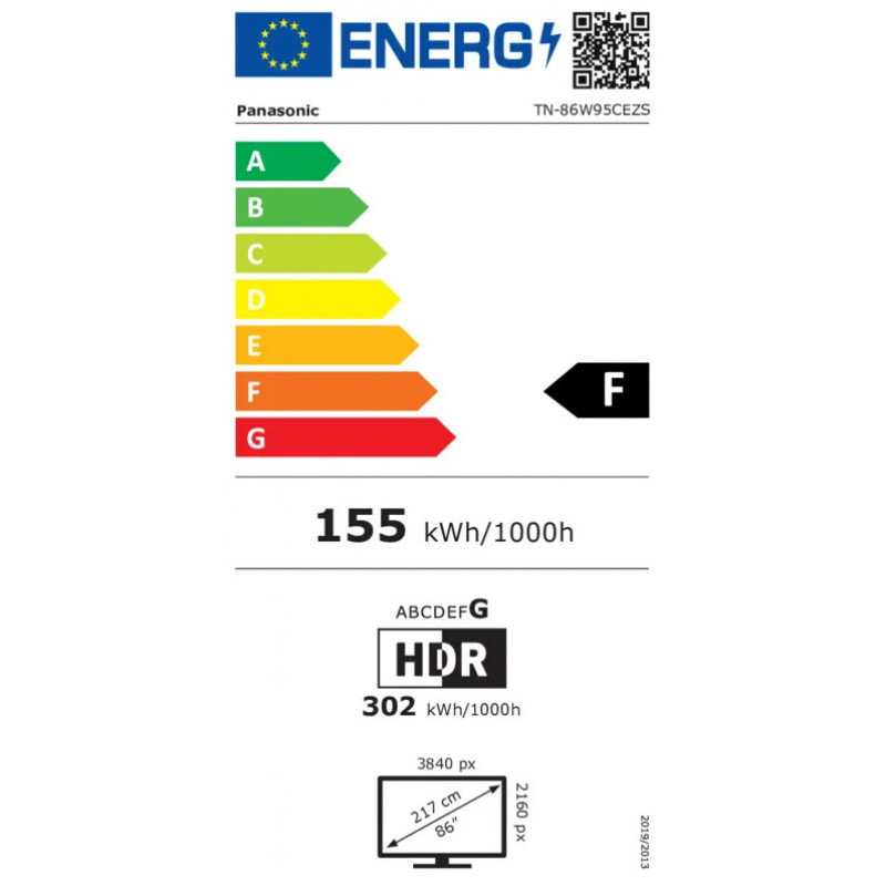Panasonic TN-86W95CEZS 4K Ultra HD Mini-LED smart-tv, Google TV