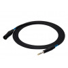 SSQ JSXM10 SS-1462 audiokabel, Jack stereo - XLR 3-pins male, 10 m, zwart