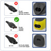 Akyga AK-PD-10 USB-oplaadkabel voor Philips OneBlade, 1,8 m