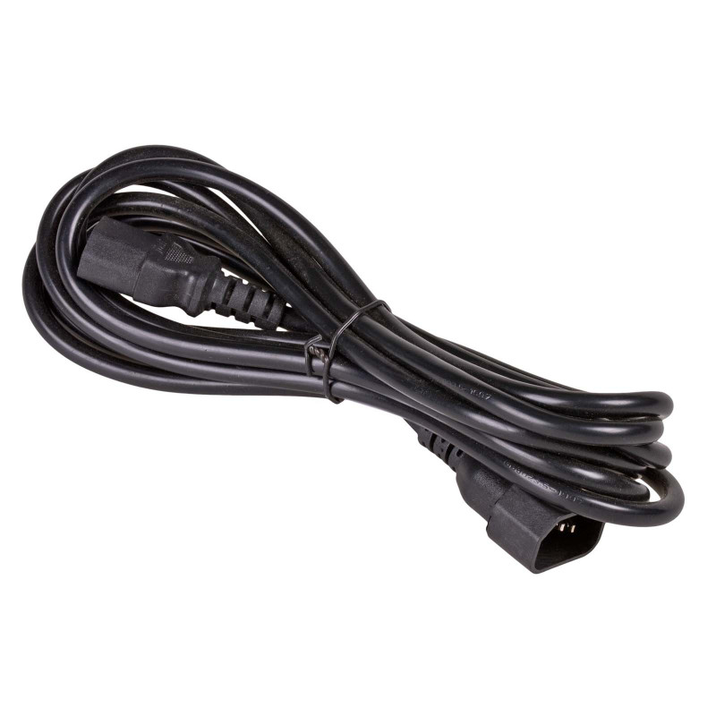 Akyga AK-PC-111A CCA stroomverlengkabel, 3x0,5 mm², IEC C13 / IEC C14, 5 m, zwart