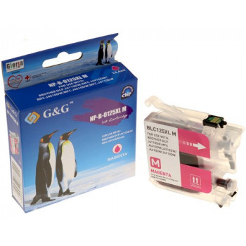 G&G inktcartridge compatibel met Brother LC-125XLM, magenta