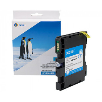 G&G inktcartridge compatibel met Ricoh GC41C / 405766, XL, cyaan