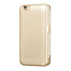 Hoco leren boekhoesje met 3000 mAh powerbank voor Apple iPhone 6, goud