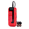 AIWA R-22RD zakradio met hoofdtelefoon, rood
